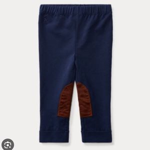 Ralph Lauren polo Cotton Jodhpur Legging with suede pads navy 2T